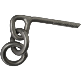 Vertical Evolution Klebehaken VE mit 2 Ringen Inox
