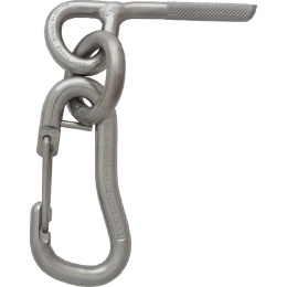 Raumer Klebehaken mit Ring und Karabiner