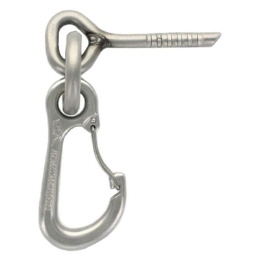Fixe Klebehaken mit Karabiner Inox
