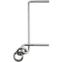 Vertical  Evolution Klebehaken DUO 2 Ringen Inox