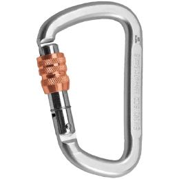 Rock Empire D-Form Schraubkarabiner Stahl