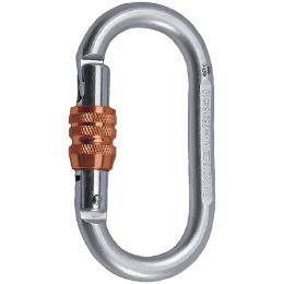 Rock Empire Oval Schraubkarabiner Stahl