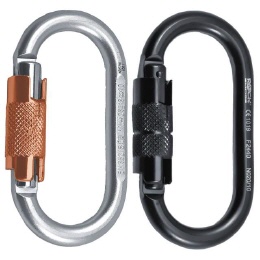 Rock Empire Oval 2T Schraubkarabiner Stahl