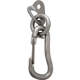 Raumer Rock Lasche mit Ring und Karabiner Marine