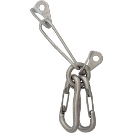 Raumer Abseilstation Laschen + zwei Karabiner