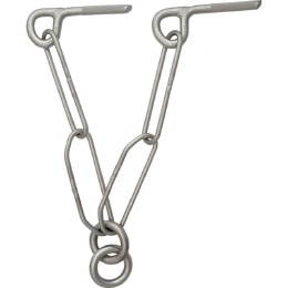 Raumer Abseilstation V-Form Klebehaken