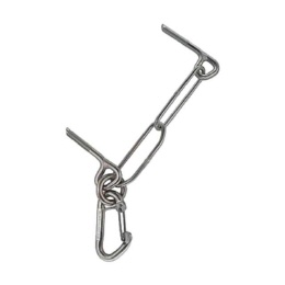 Raumer Abseilstation Klebehaken und Karabiner
