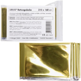 Rettungsfolie gold/silber
